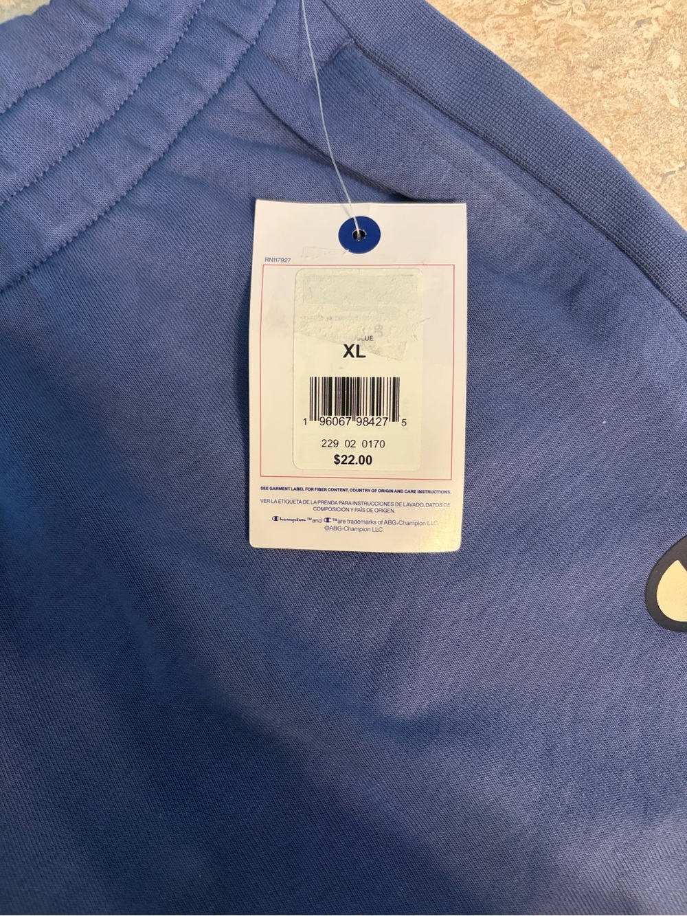 NWT Champion Women’s Blue Drawstring Pull-On Shorts - Sz XL - Picture 6 of 8